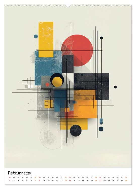 Produktbild: Bauhaus Re:Vision (Wandkalender 2026 DIN A2 hoch), CALVENDO Monatskalender