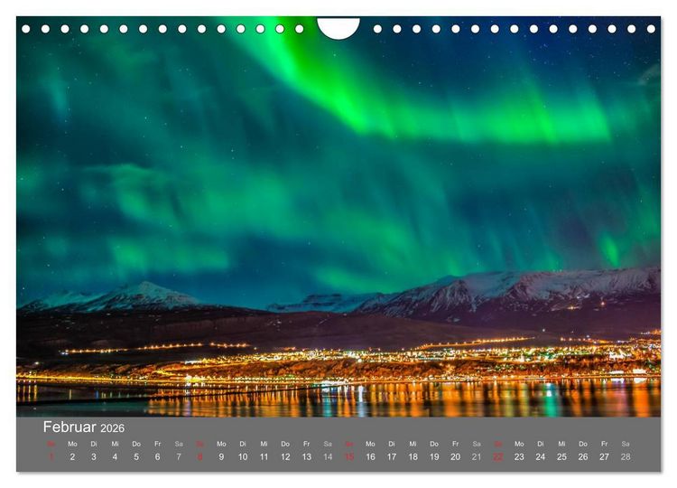 Produktbild: Island 2026 (Wandkalender 2026 DIN A4 quer), CALVENDO Monatskalender