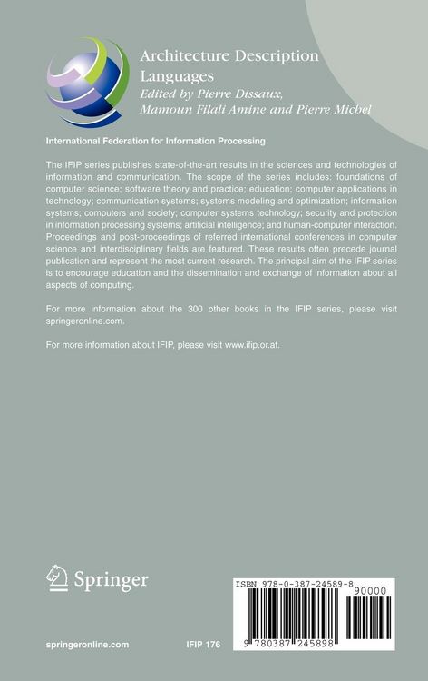 Produktbild: Architecture Description Languages