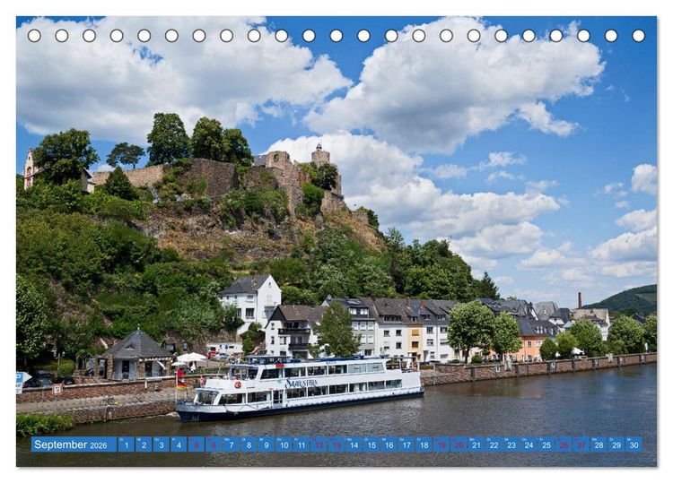 Produktbild: Idyllisches Saarburg (Tischkalender 2026 DIN A5 quer), CALVENDO Monatskalender