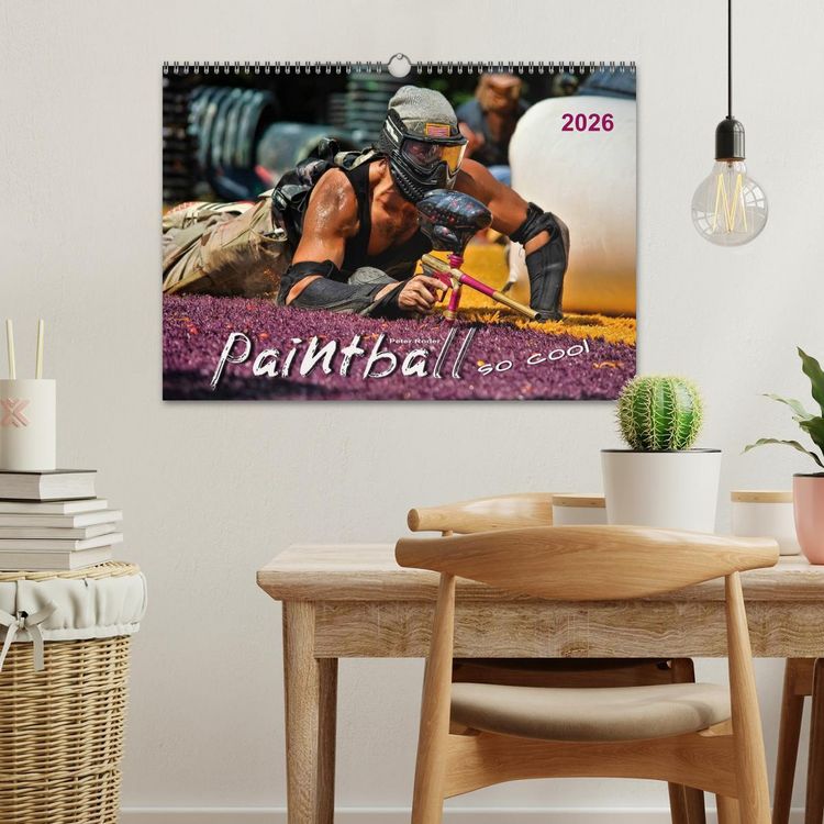 Produktbild: Paintball - so cool (Wandkalender 2026 DIN A3 quer), CALVENDO Monatskalender
