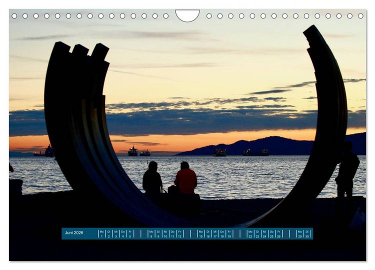 Produktbild: Vancouver - Tr&auml;umen zwischen Wolken und Meer (Wandkalender 2026 DIN A4 quer), CALVENDO Monatskalender