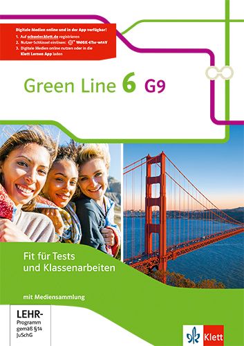 Produktbild: Green Line 6 G9. Fit f&uuml;r Tests und Klassenarbeiten mit L&ouml;sungsheft und Mediensammlung Klasse 10