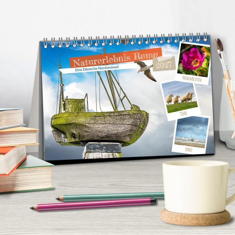 Produktbild: Naturerlebnis R&oslash;m&oslash; (Tischkalender 2027 DIN A5 quer), CALVENDO Monatskalender