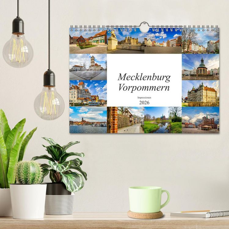 Produktbild: Mecklenburg Vorpommern Impressionen (Wandkalender 2026 DIN A4 quer), CALVENDO Monatskalender