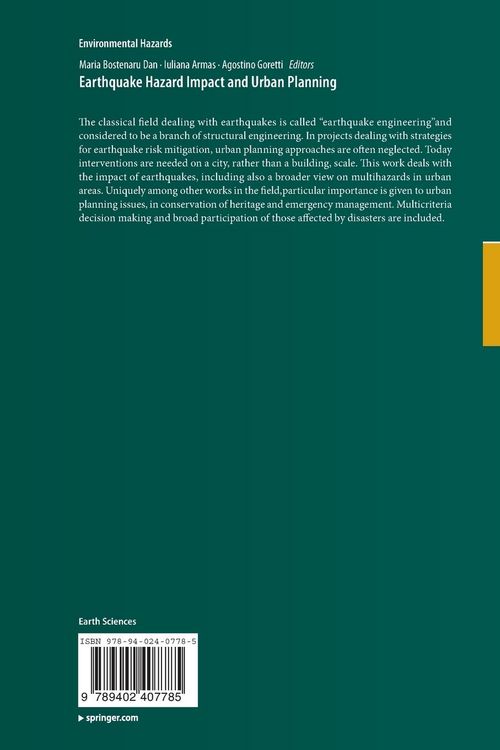 Produktbild: Earthquake Hazard Impact and Urban Planning