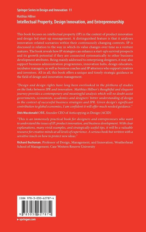 Produktbild: Intellectual Property, Design Innovation, and Entrepreneurship
