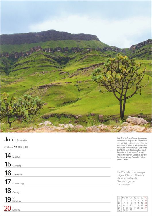 Produktbild: Natursch&auml;tze Afrikas Wochenplaner 2027 - Eine Reise in 53 Bildern