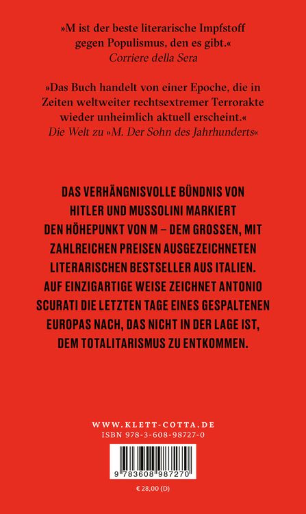 Produktbild: M. Die letzten Tage von Europa