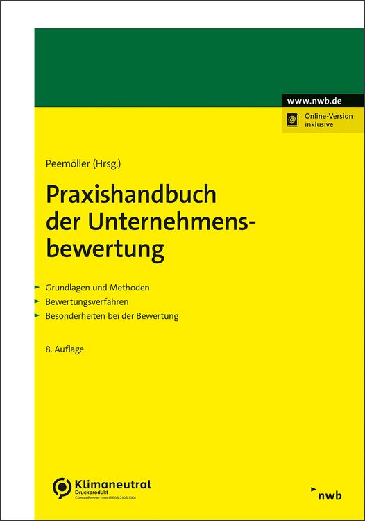 Produktbild: Praxishandbuch der Unternehmensbewertung