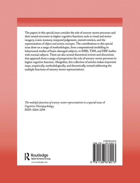 Produktbild: The Multiple Functions of Sensory-Motor Representations