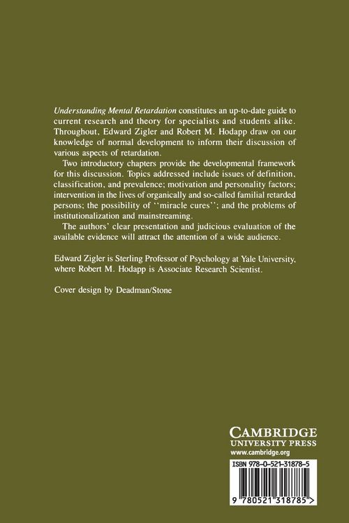 Produktbild: Understanding Mental Retardation
