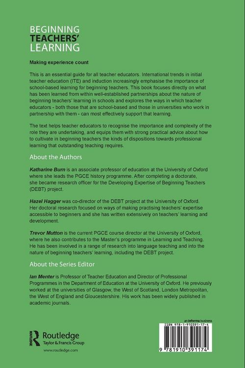 Produktbild: Beginning Teachers' Learning
