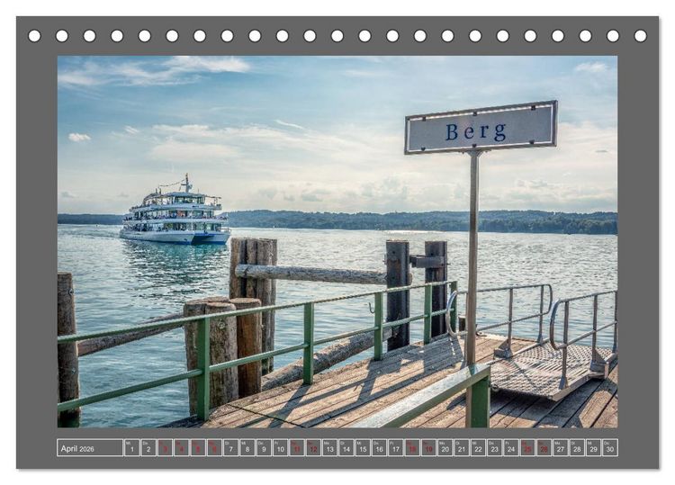 Produktbild: Impressionen vom Starnberger See II (Tischkalender 2026 DIN A5 quer), CALVENDO Monatskalender