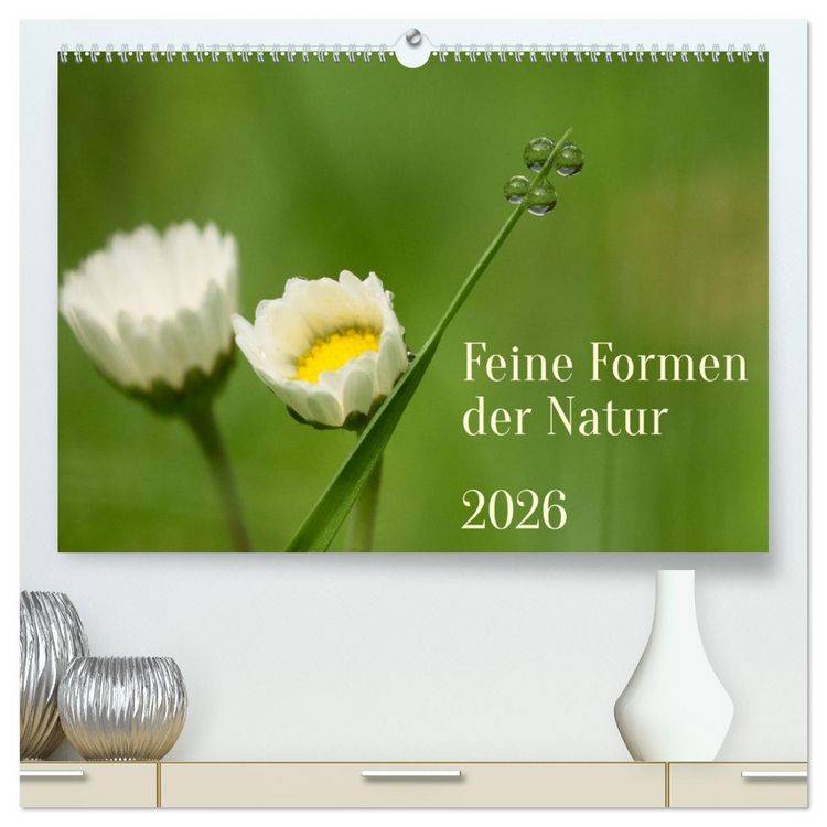 Produktbild: Feine Formen der Natur (hochwertiger Premium Wandkalender 2026 DIN A2 quer), Kunstdruck in Hochglanz