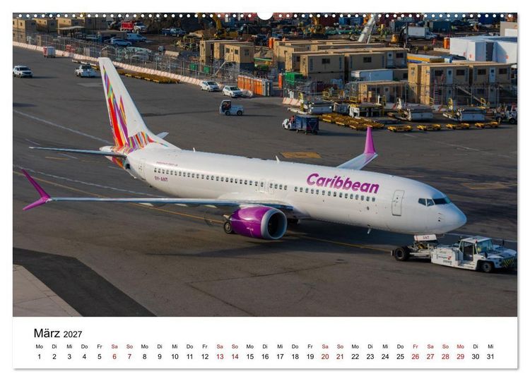 Produktbild: Boeing 737 - Die Baby Boeing (hochwertiger Premium Wandkalender 2027 DIN A2 quer), Kunstdruck in Hochglanz