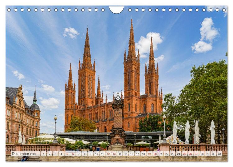 Produktbild: Wiesbaden Impressionen (Wandkalender 2026 DIN A4 quer), CALVENDO Monatskalender