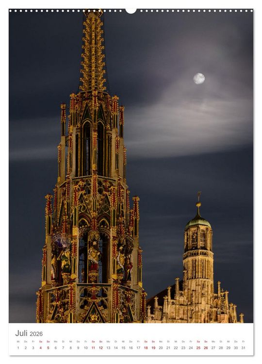 Produktbild: N&uuml;rnberg (Wandkalender 2026 DIN A2 hoch), CALVENDO Monatskalender