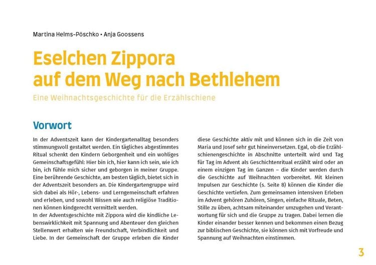 Produktbild: Eselchen Zippora auf dem Weg nach Bethlehem. Eine Weihnachtsgeschichte f&uuml;r die Erz&auml;hlschiene. Erz&auml;hlschienen-Figurenset