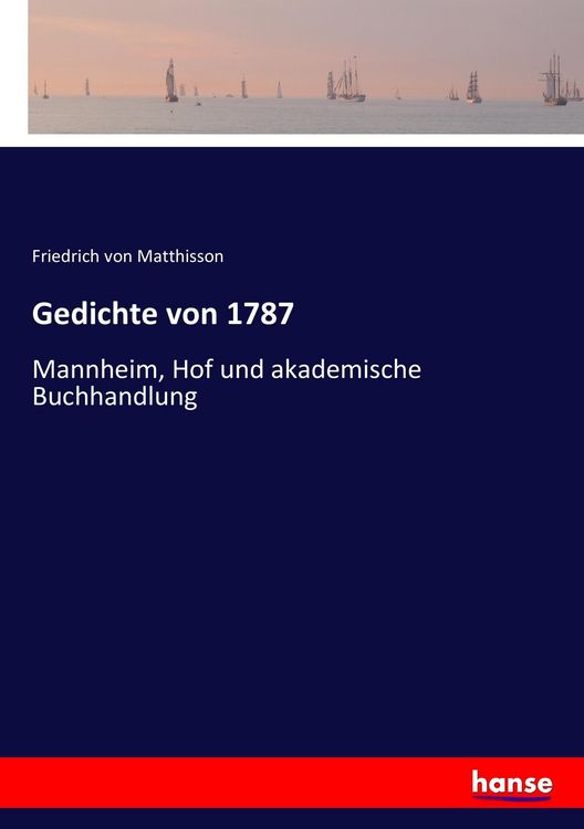 Produktbild: Gedichte von 1787