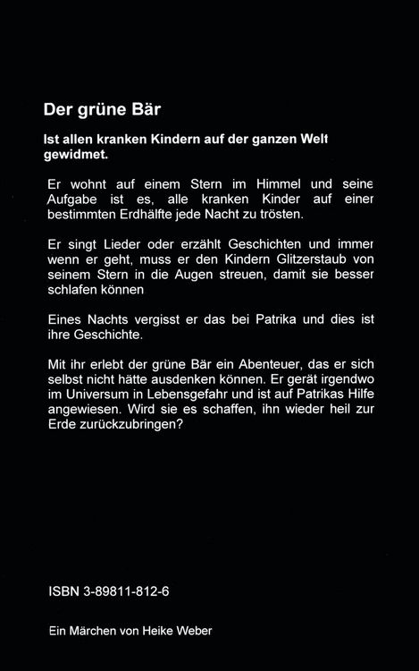 Produktbild: Der gr&uuml;ne B&auml;r und die Geschichte von Patrika