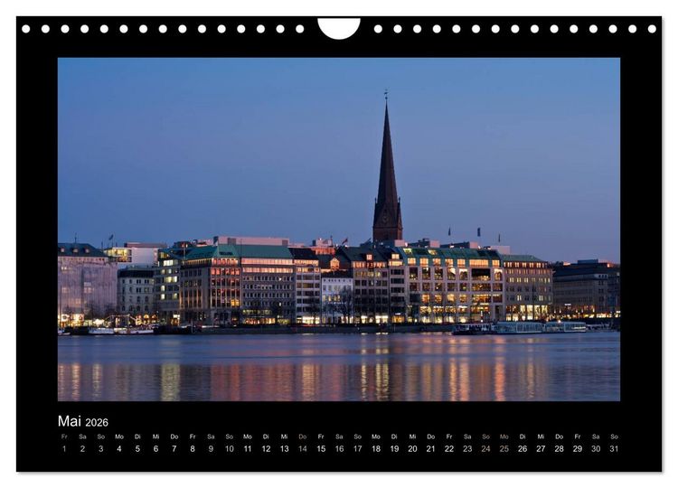 Produktbild: Hamburg - Impressionen (Wandkalender 2026 DIN A4 quer), CALVENDO Monatskalender