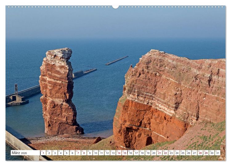 Produktbild: Helgoland - Hochseeinsel in der Nordsee (Wandkalender 2026 DIN A2 quer), CALVENDO Monatskalender