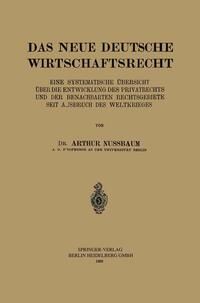 Produktbild: Das Neue Deutsche Wirtschaftsrecht