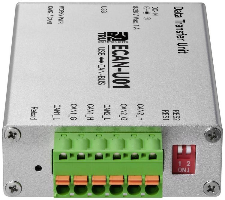 Produktbild: TRU COMPONENTS TC-12626060 TC-ECAN-U01 CAN Umsetzer USB, CAN Bus 5 V/DC 1St.