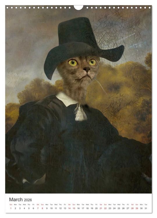 Produktbild: Aristocrat Cats (Wall Calendar 2026 DIN A3 portrait), CALVENDO 12 Month Wall Calendar