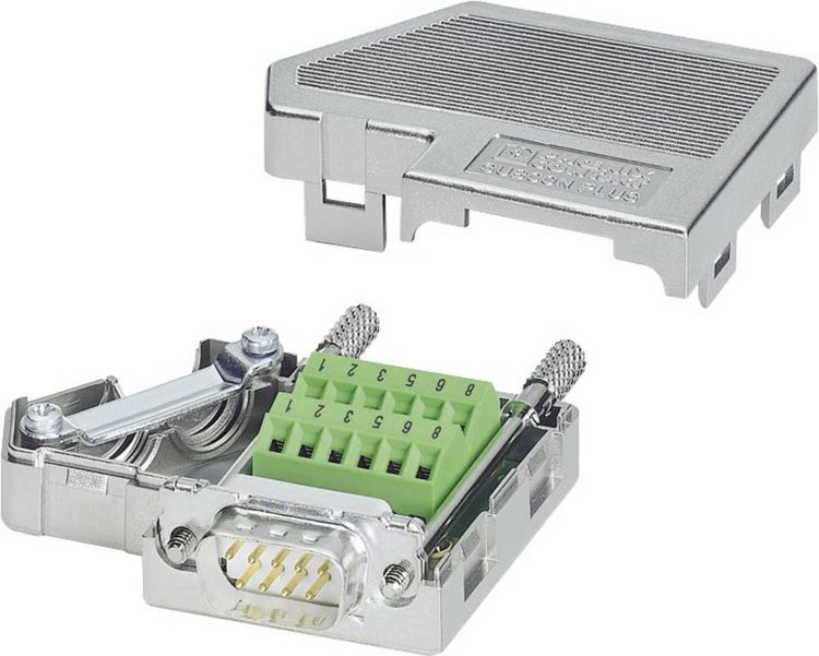 Produktbild: Phoenix Contact SUBCON-PLUS M1 2761826 D-SUB Stecker 180 &deg; Polzahl: 9 Schrauben 1 St.