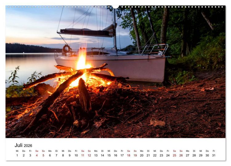 Produktbild: Masuren 2026 - Land der 1000 Seen (hochwertiger Premium Wandkalender 2026 DIN A2 quer), Kunstdruck in Hochglanz
