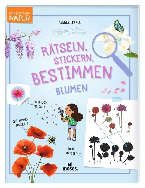 Produktbild: R&auml;tseln, Stickern, Bestimmen - Blumen