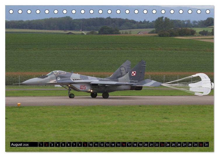 Produktbild: Augenblicke in der Luft: MiG-29 Fulcrum (Tischkalender 2026 DIN A5 quer), CALVENDO Monatskalender