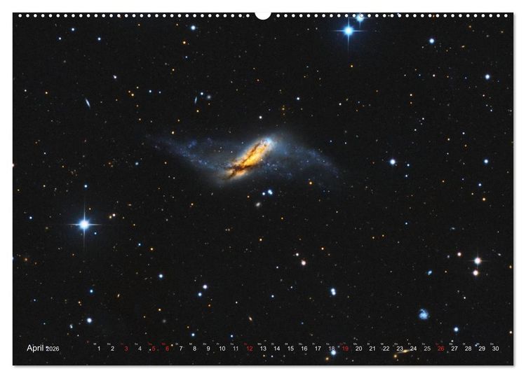 Produktbild: Faszination Galaxien Formenvielfalt der Welteninseln (Wandkalender 2026 DIN A2 quer), CALVENDO Monatskalender