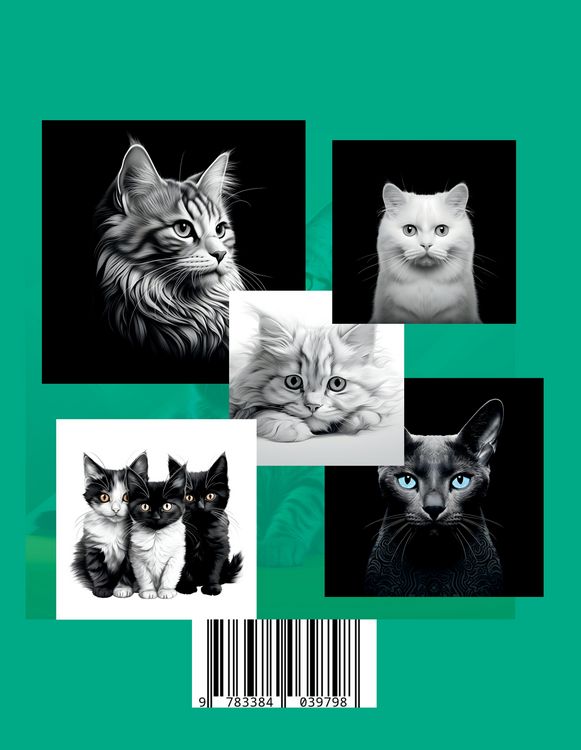 Produktbild: Malbuch Katze &bdquo;Fotorealistisch&ldquo;.