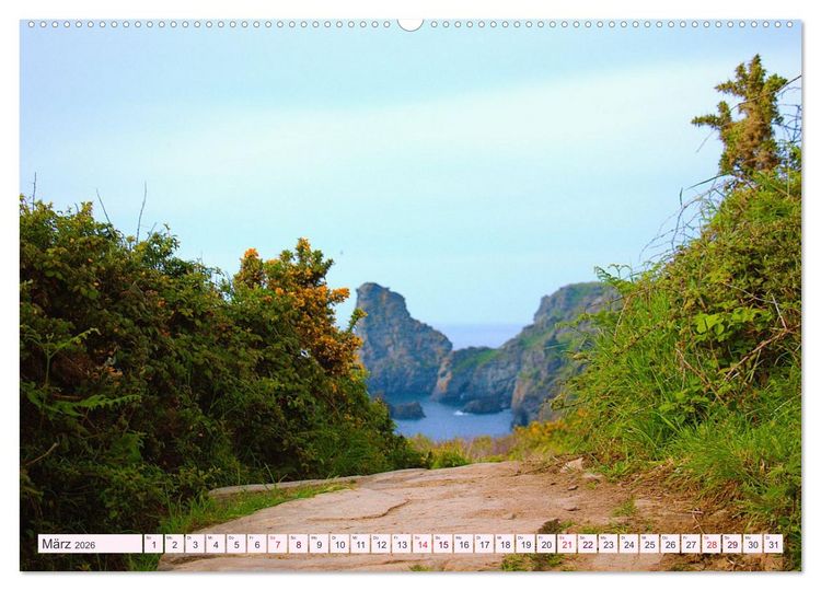 Produktbild: Cornwall im Fr&uuml;hling (Wandkalender 2026 DIN A2 quer), CALVENDO Monatskalender