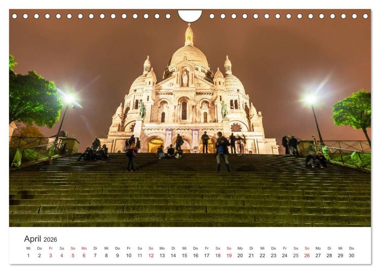 Produktbild: N&auml;chtliche Streifz&uuml;ge durch Europas Hauptst&auml;dte (Wandkalender 2026 DIN A4 quer), CALVENDO Monatskalender