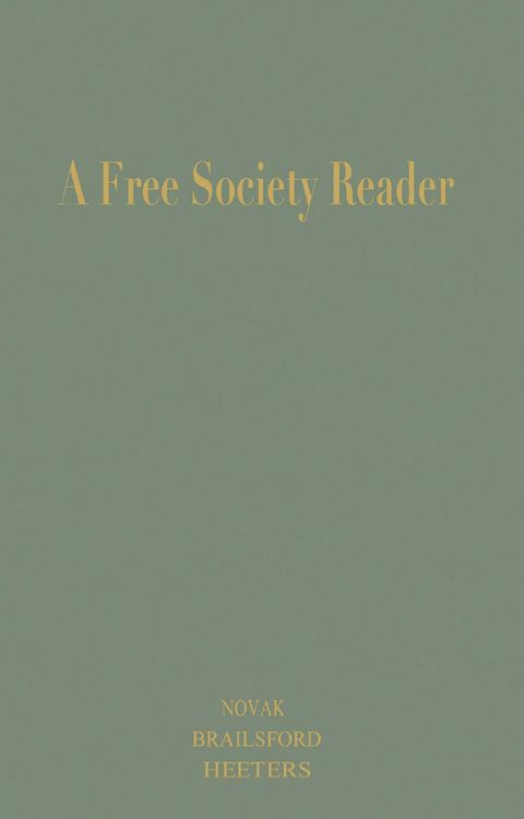 Produktbild: A Free Society Reader
