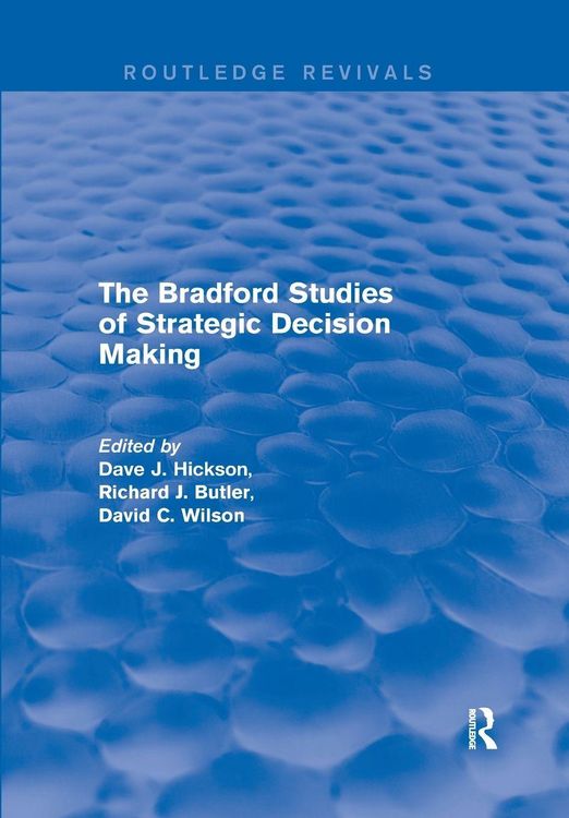 Produktbild: The Bradford Studies of Strategic Decision Making