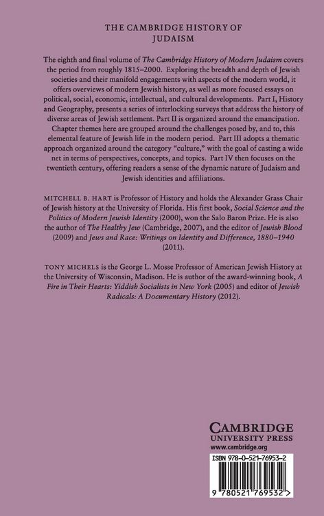 Produktbild: The Cambridge History of Judaism