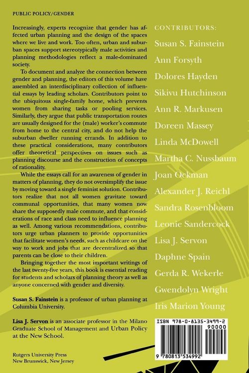 Produktbild: Gender and Planning