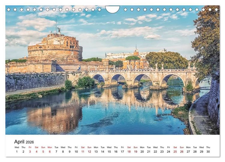 Produktbild: Wonders of Rome (Wall Calendar 2026 DIN A4 landscape), CALVENDO 12 Month Wall Calendar
