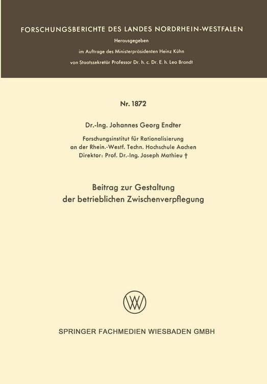 Produktbild: Beitrag zur Gestaltung der betrieblichen Zwischenverpflegung