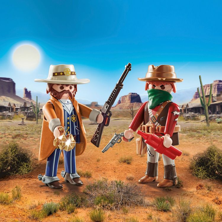 Produktbild: PLAYMOBIL 71508 DuoPack Bandit und Sheriff