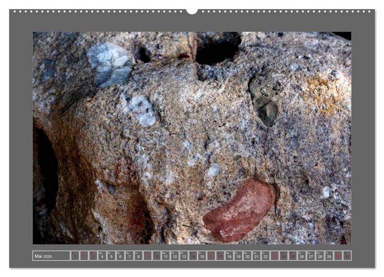 Produktbild: Gesteine und mineralische Bildungen (hochwertiger Premium Wandkalender 2026 DIN A2 quer), Kunstdruck in Hochglanz