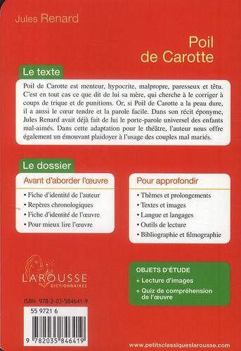 Produktbild: Poil de carotte : com&eacute;die