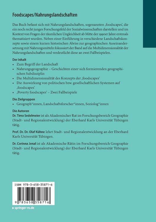 Produktbild: Foodscapes/Nahrungslandschaften