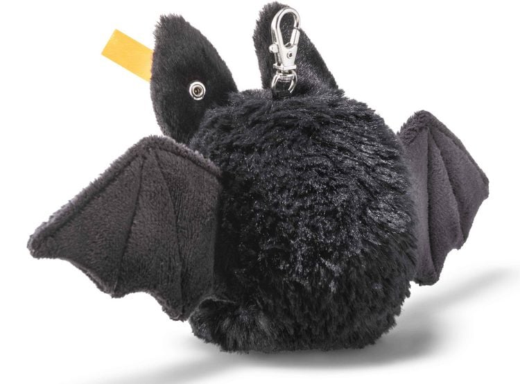 Produktbild: Steiff 056628 - Anh&auml;nger Boris Fledermaus, schwarz, Pl&uuml;sch, 8 cm