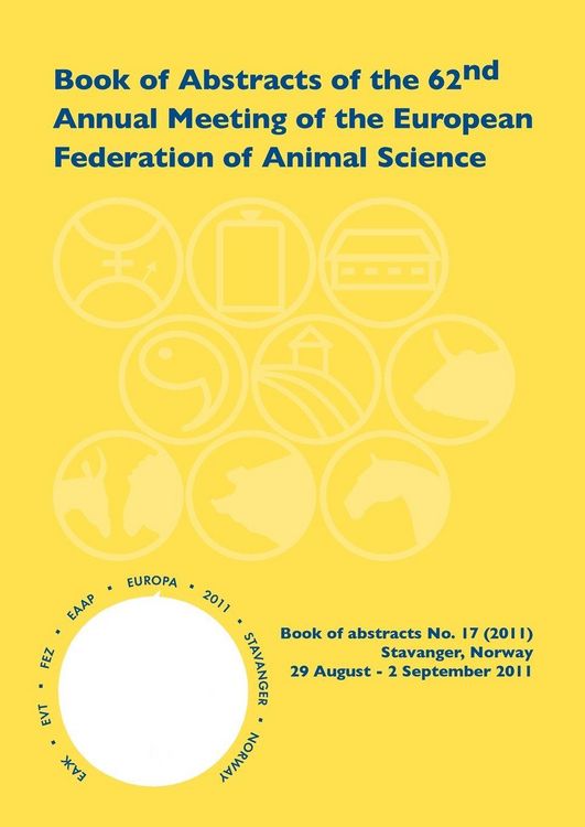 Produktbild: Book of Abstracts of the 62nd Annual Meeting of the European Association for Animal Production